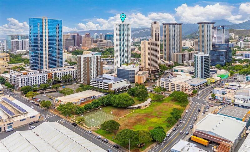 High Floor 2 BED/2 BATH/2 PRKG in brand new ILILANI - W/D INSIDE, LANAI, Corner Unit w/ Ocean View!! property image