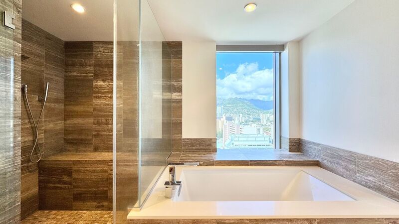 Lowest Priced 2-Bed Unit in ONE Ala Moana!!! PENTHOUSE 2 BED/2BATH with Ocean & Mountain Views! property image